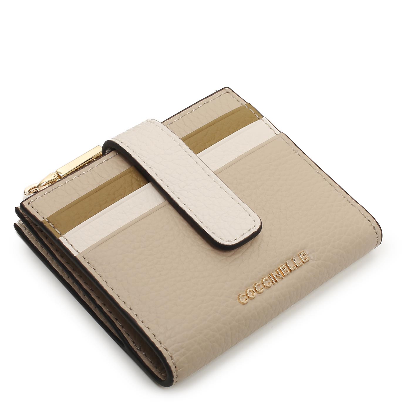 Кожаная визитница Coccinelle Metallic Tricolor