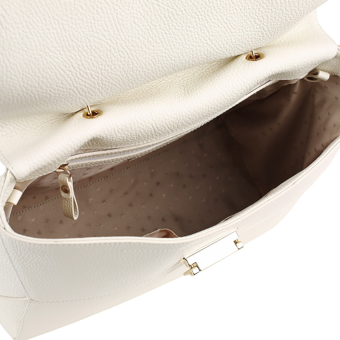 Кремовая сумка с плечевым ремешком Aurelli Soft