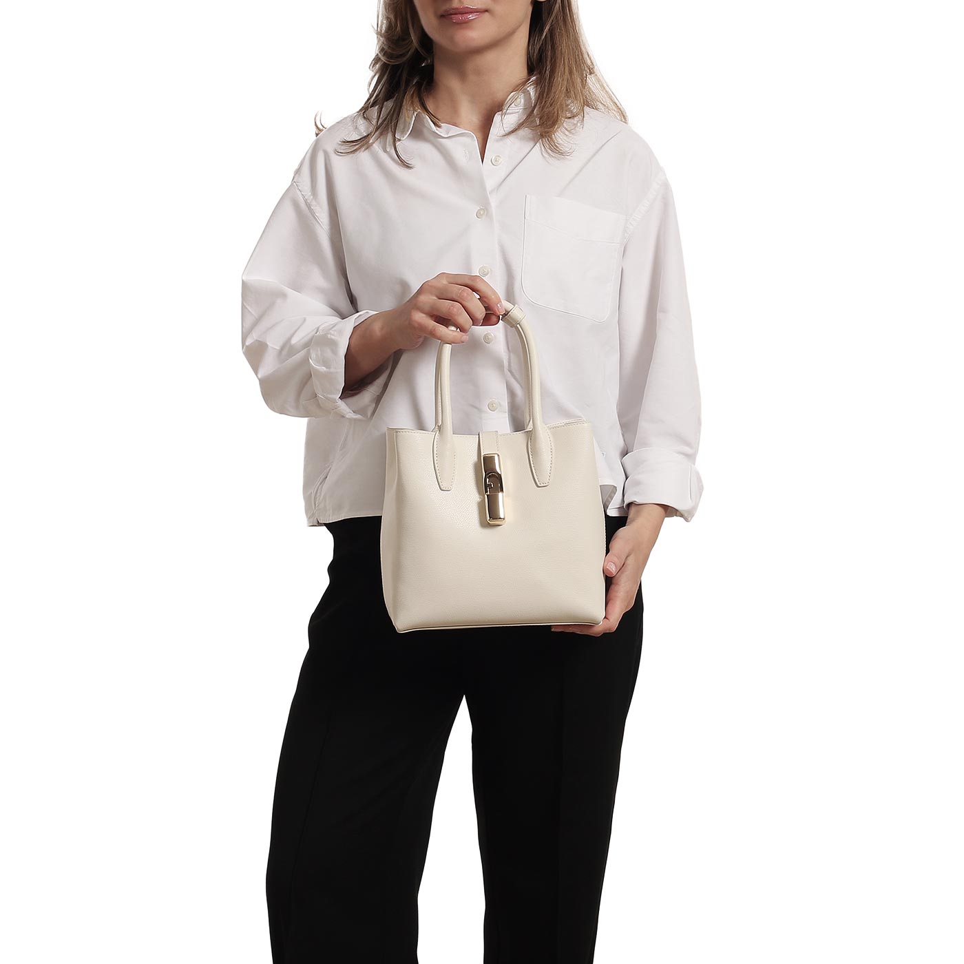 Кожаная сумка Furla Goccia