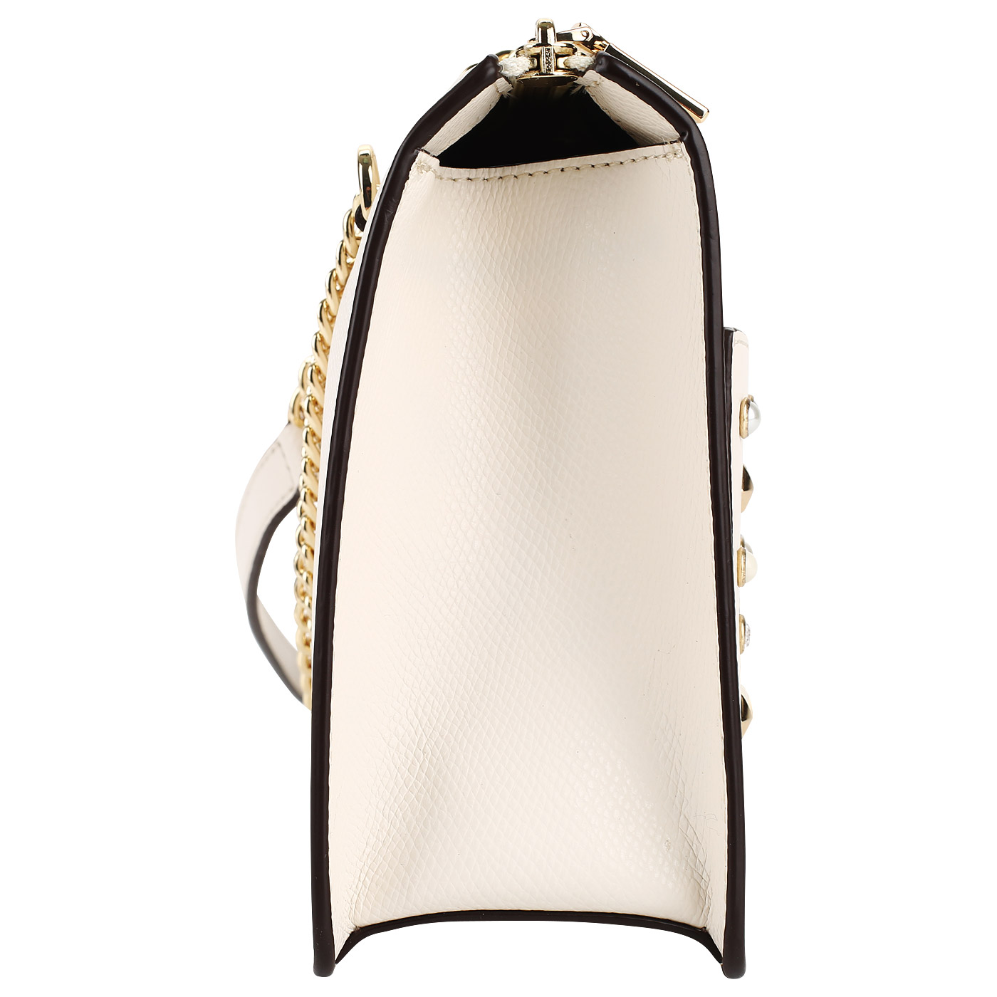 Кожаная сумочка с декором DKNY Bryant
