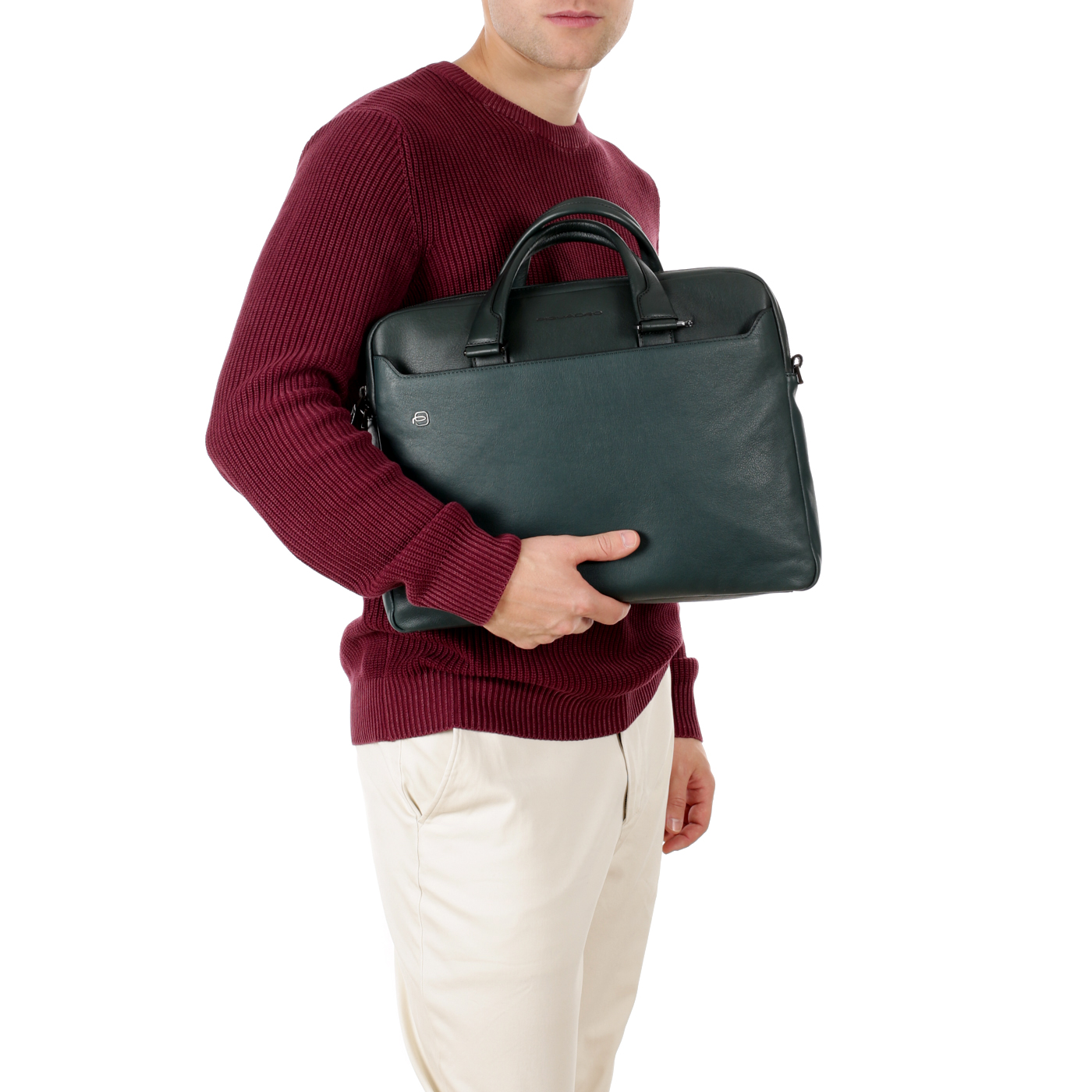 Сумка для ноутбука и документов Piquadro Black square