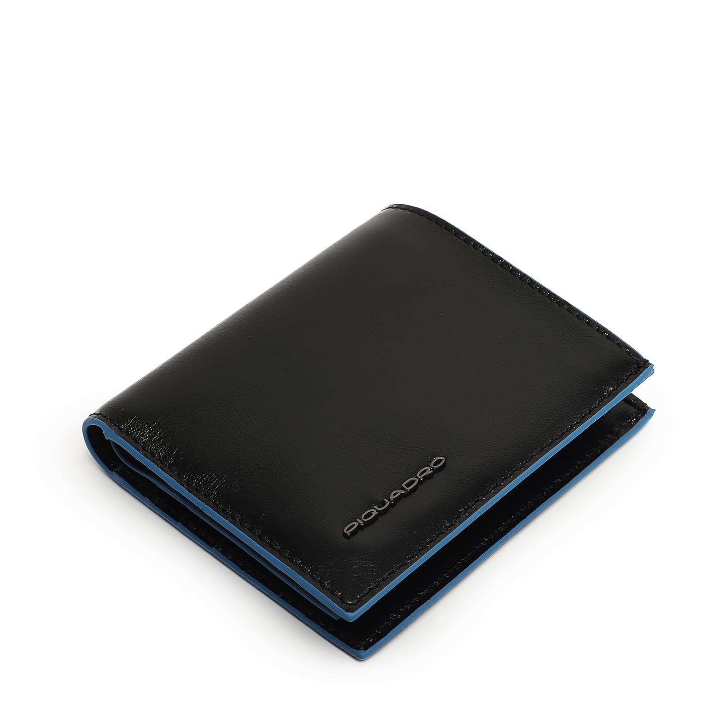 Портмоне складное без застежки Piquadro Blue square
