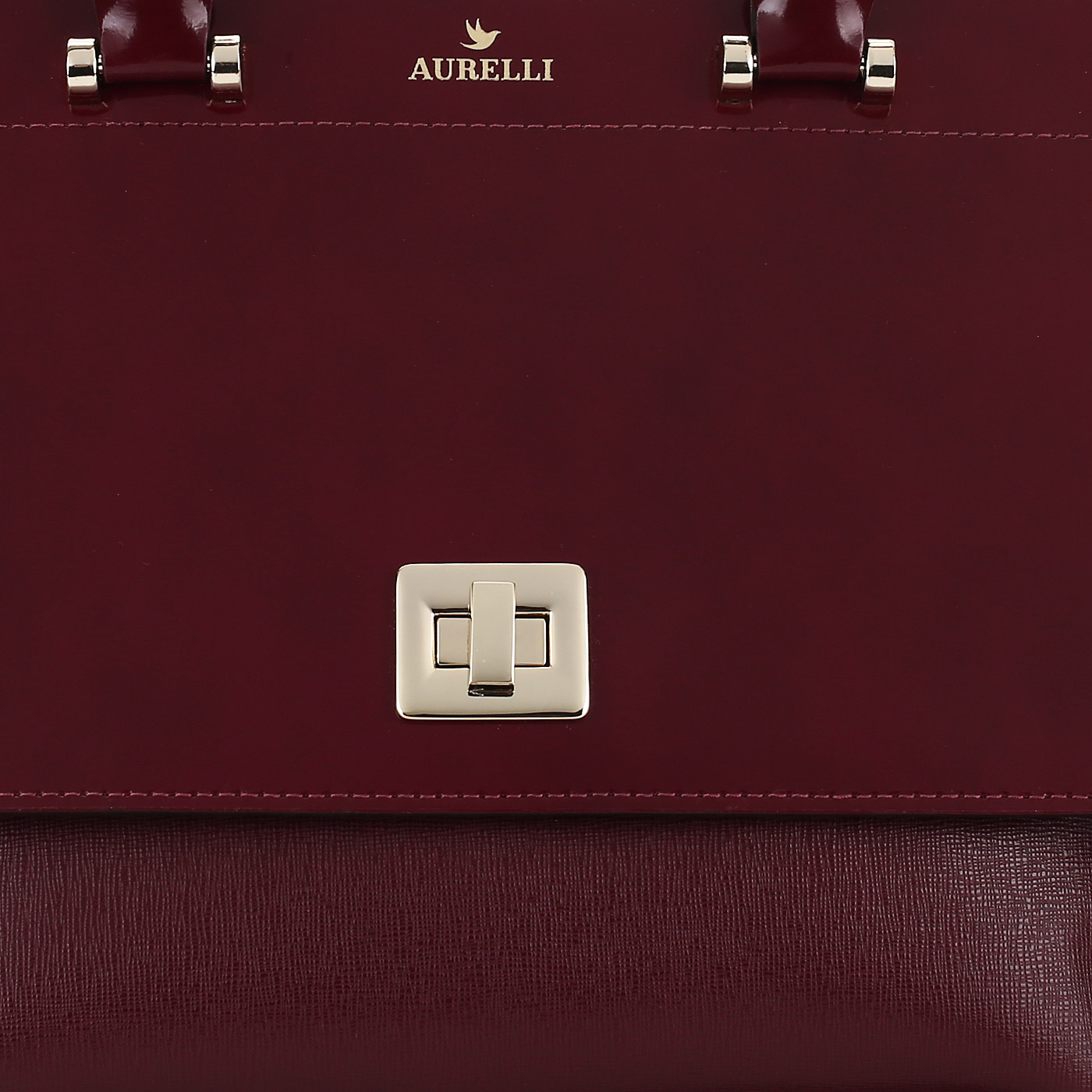 Женская сумка из комбинированной кожи Aurelli 