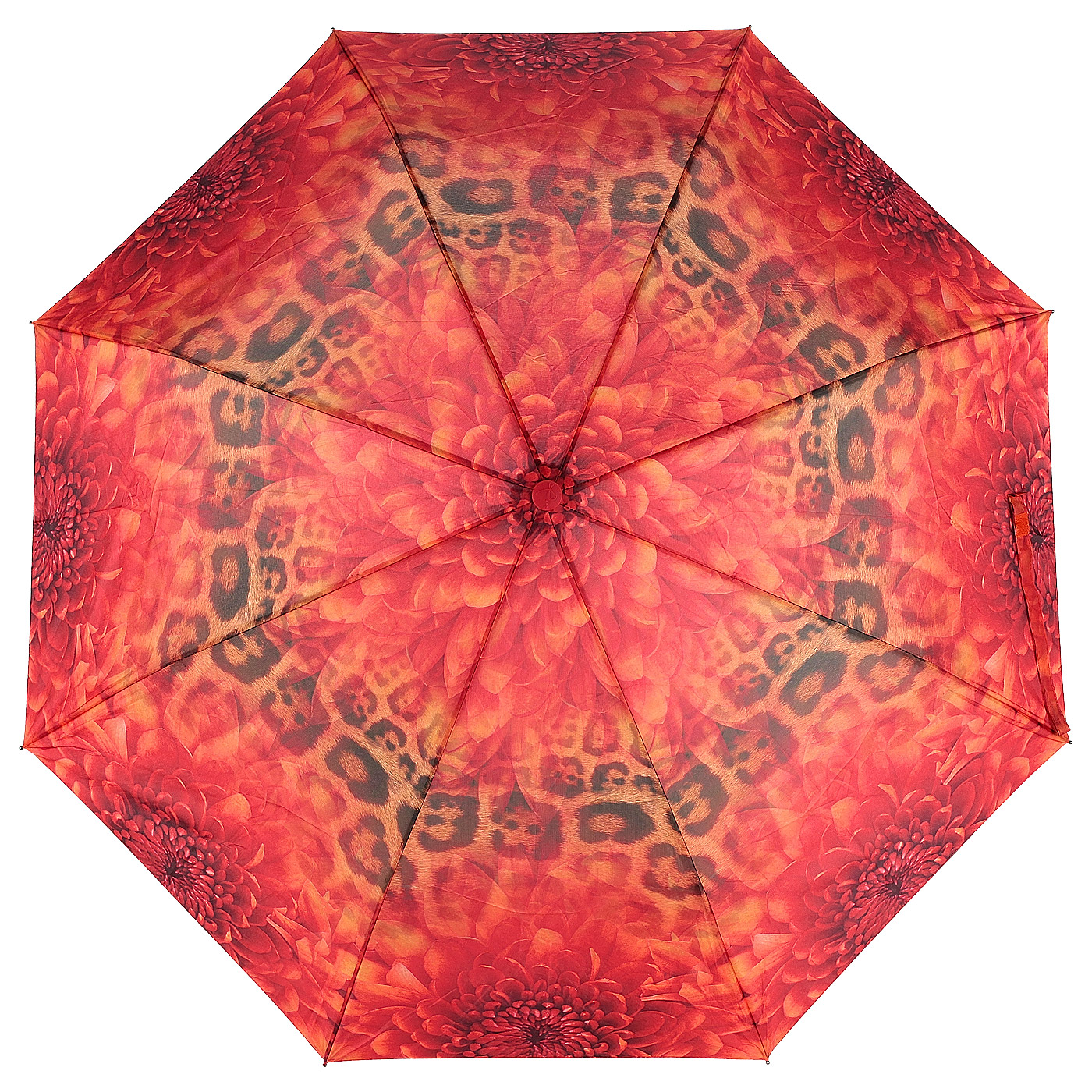Автоматический зонт с объемным ярким принтом Raindrops 