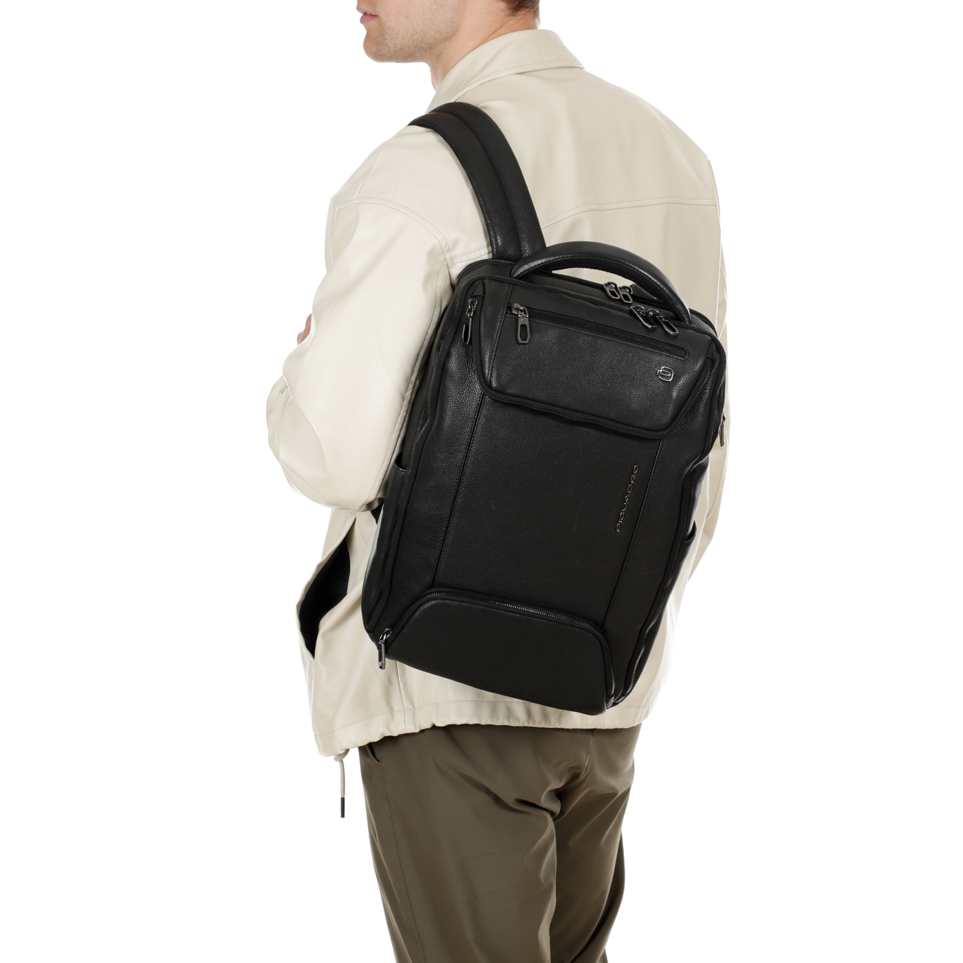 Кожаный рюкзак Piquadro Cronus