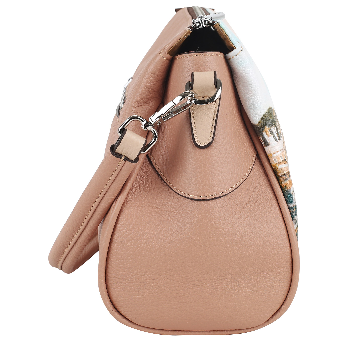 Кожаная сумка с принтом Chatte Lille