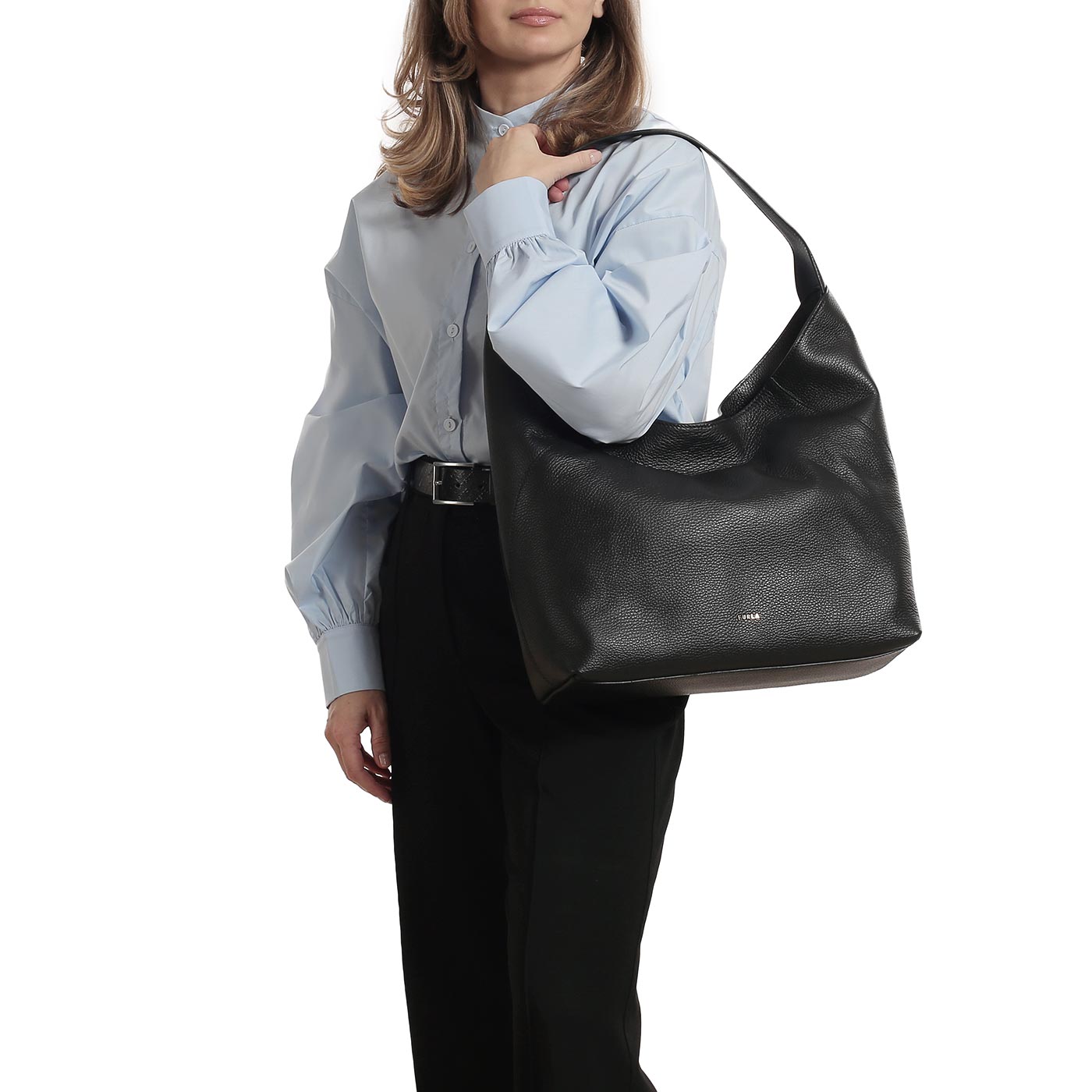 Кожаная сумка Furla Lara